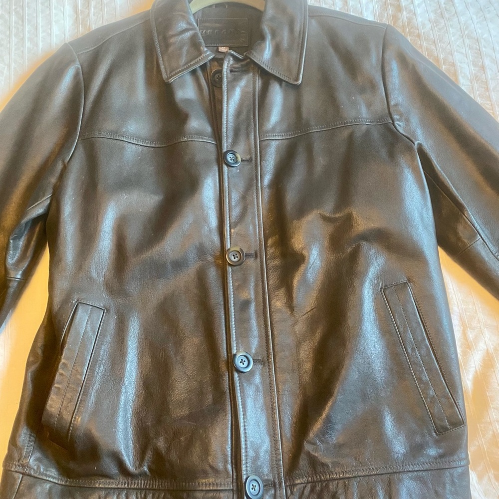 Merona Leather Coat- never worn